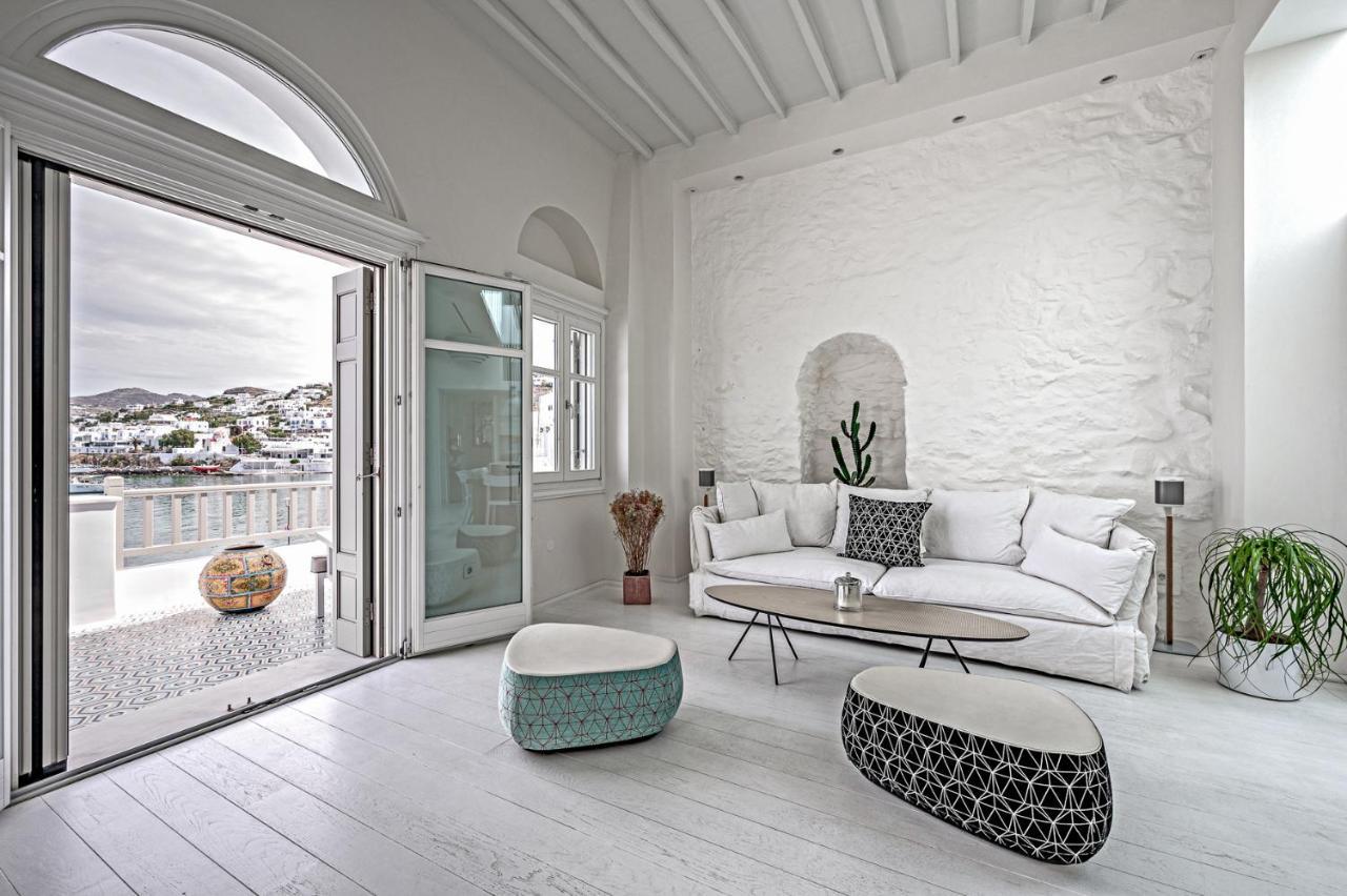 Вилла Pnoe Mykonos Town Экстерьер фото